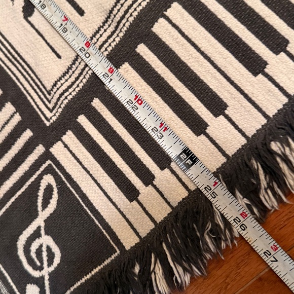 Piano music note Friendship House Melody Tapestry Music Rug EUC frm Music Studio - Picture 8 of 9